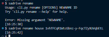 sadrive rename